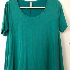 LuLaRoe Perfect T Tee Solid Teal Small